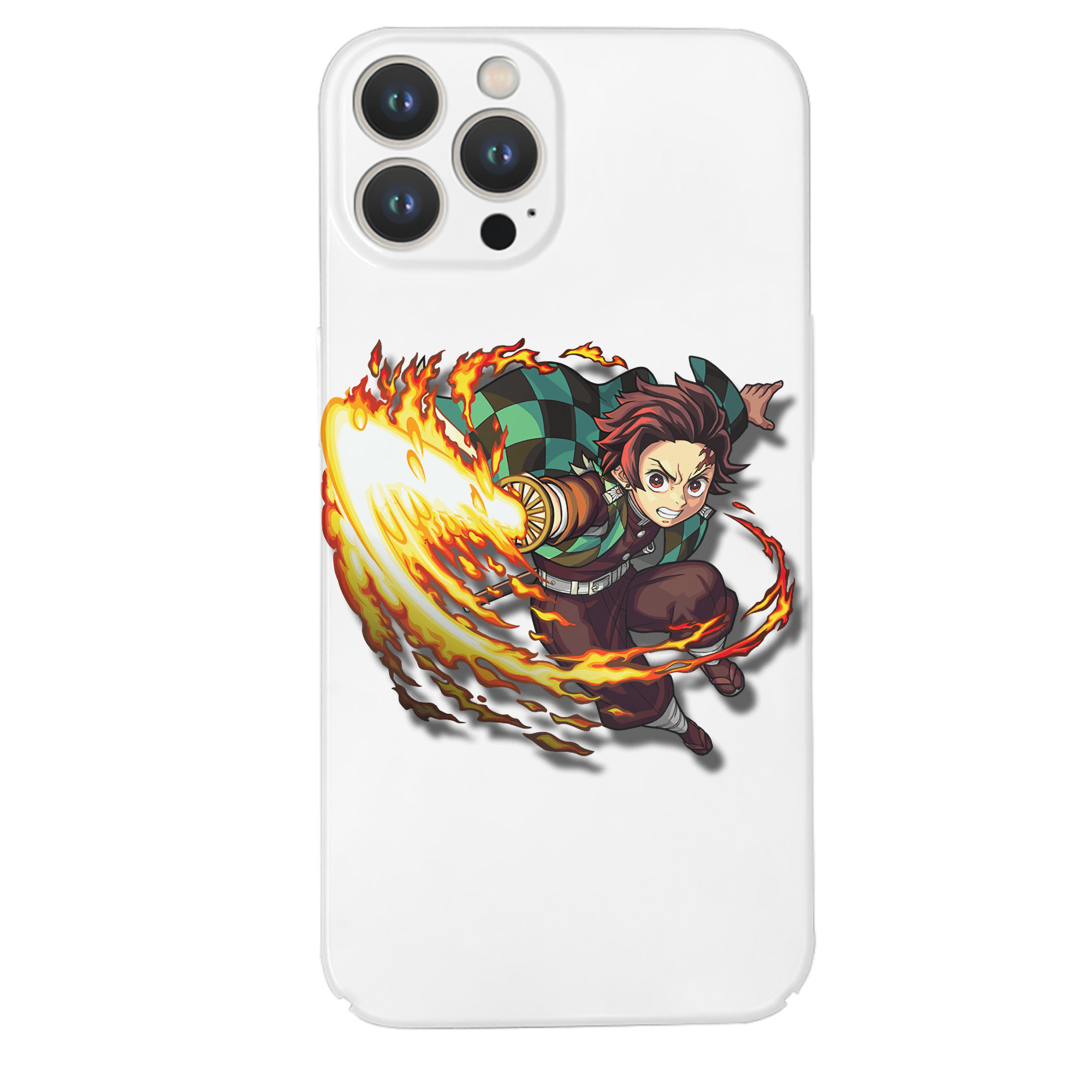 （画像用） 鬼滅の刃 竈門 炭治郎／かまど たんじろう Kamado Tanjirou 【iPhone 14シリーズ対応】ハードケース